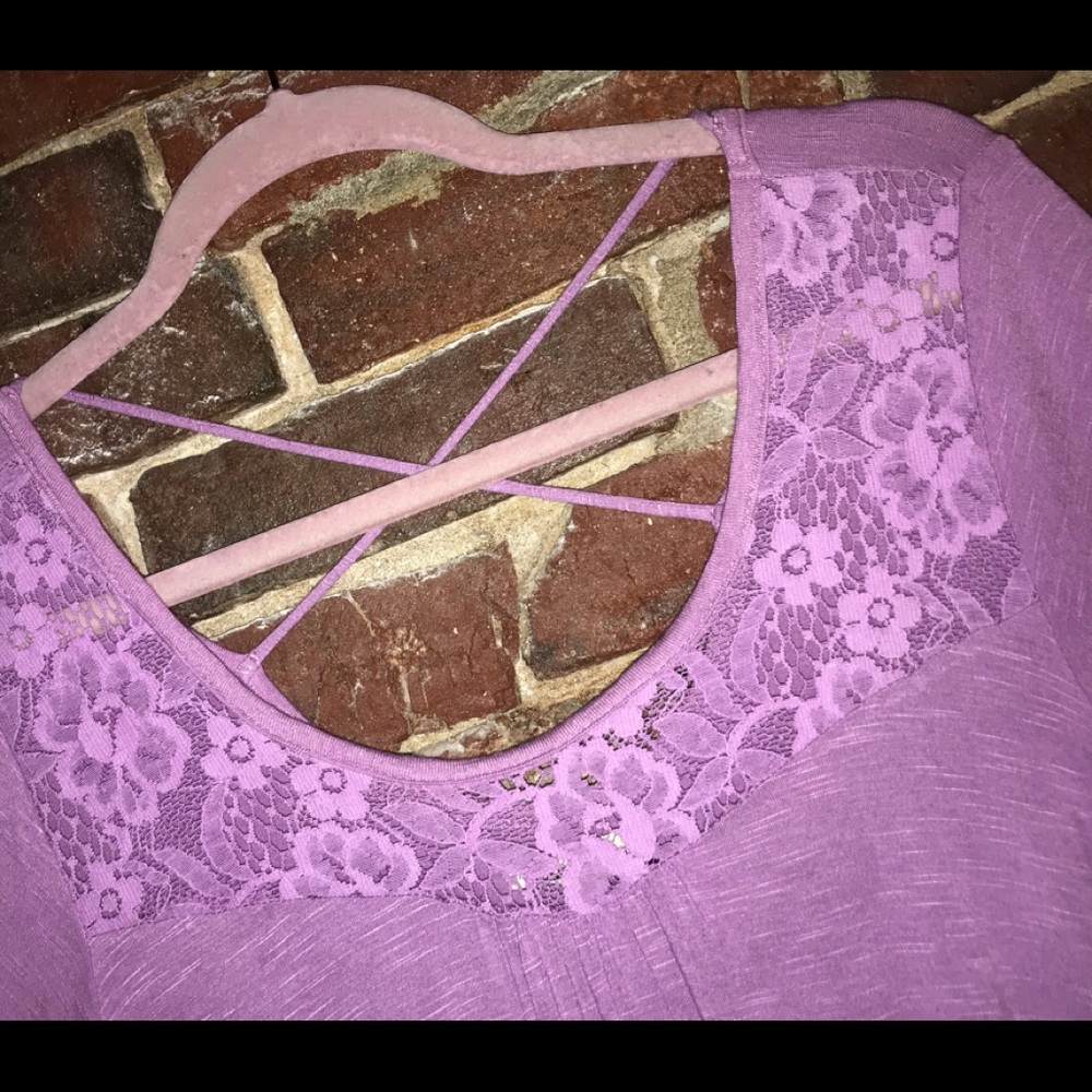 Small Lavender Boutique Blouse by "ABOUT A GIRL" | Size Small - Picture 2 of 6